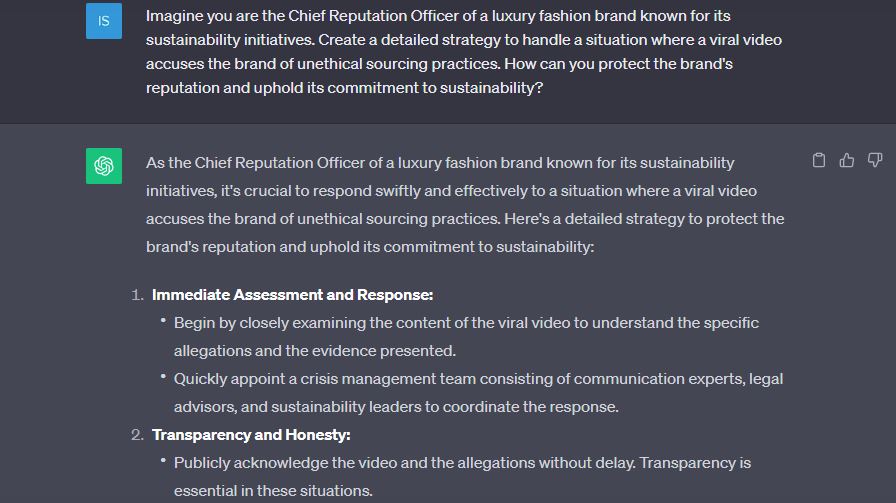 Chatgpt Prompts For Brand Reputation Management Strategies